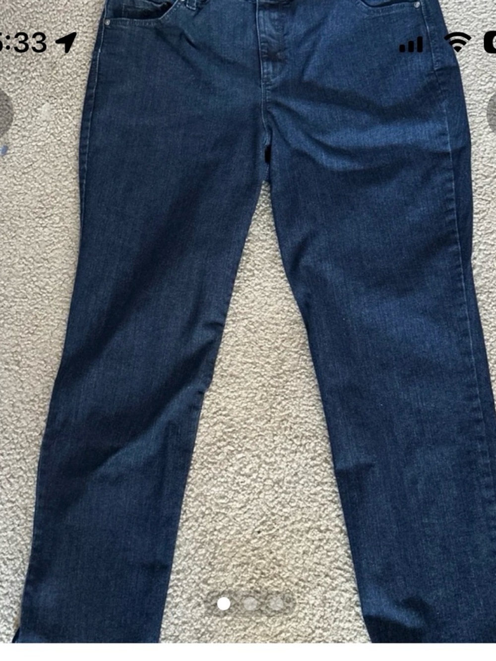 Gloria Vanderbilt Dark Indigo Straight Leg Jeans